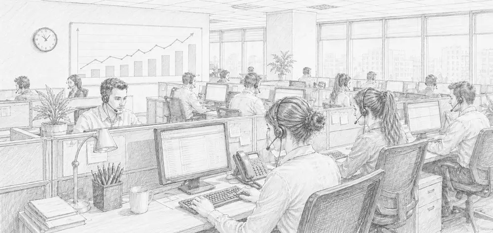 Les spécialistes de VisaHQ au travail dans le bureau