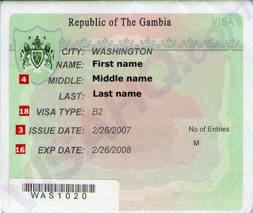 Visa Gambie
